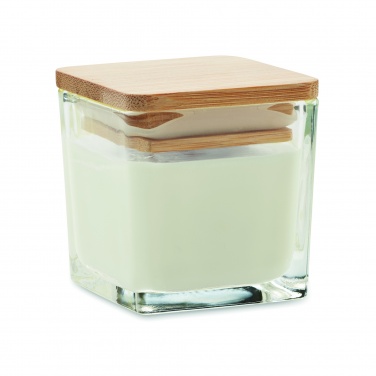 Logo trade corporate gift photo of: Squared fragranced candle 50gr