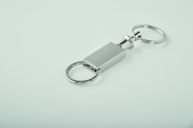 Logo trade corporate gifts image of: Pull apart split key ring Kajaani