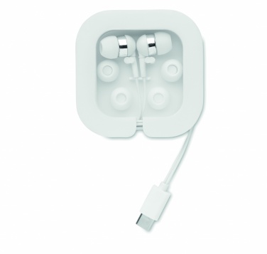 Logotrade corporate gift image of: Ear phones with silicone covers