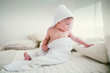 Logo trade promotional gifts picture of: Cotton hooded baby towel
