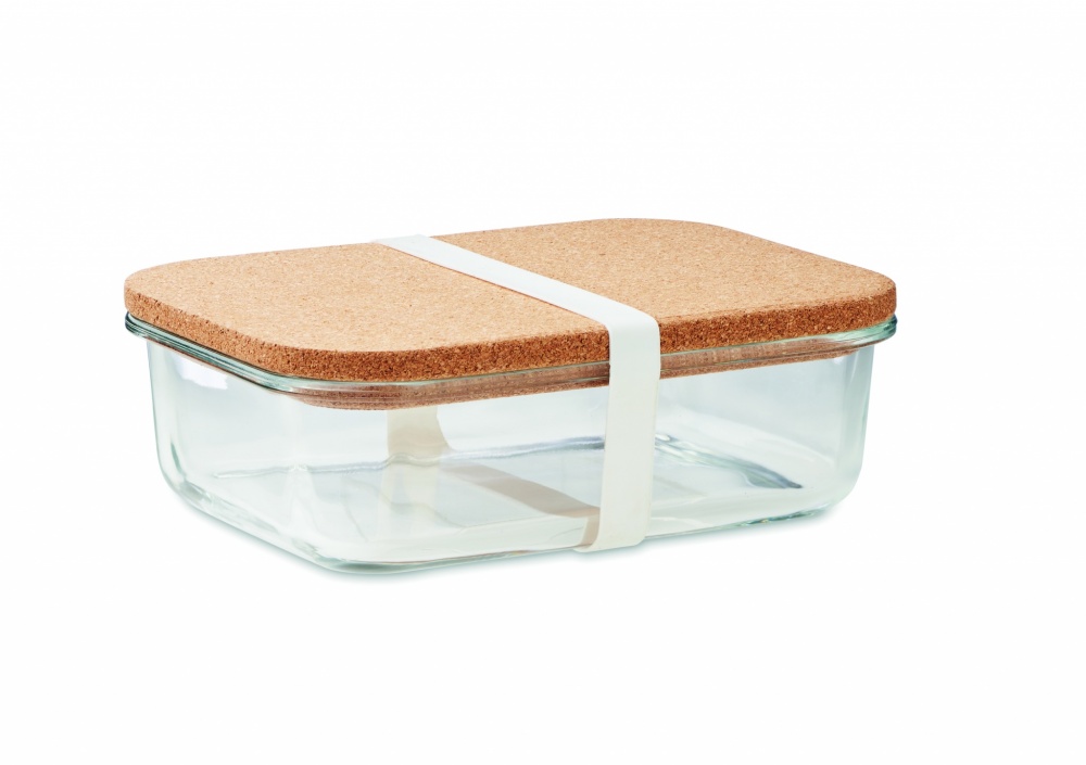 Logo trade advertising products picture of: Glass lunch box with cork lid