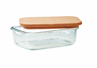 Logotrade promotional product picture of: Glass lunch box with cork lid