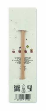 Logo trade promotional gifts image of: Natural pencil in seeded pouch