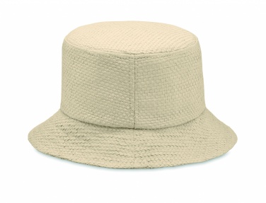 Logo trade corporate gifts image of: 9aper straw bucket hat