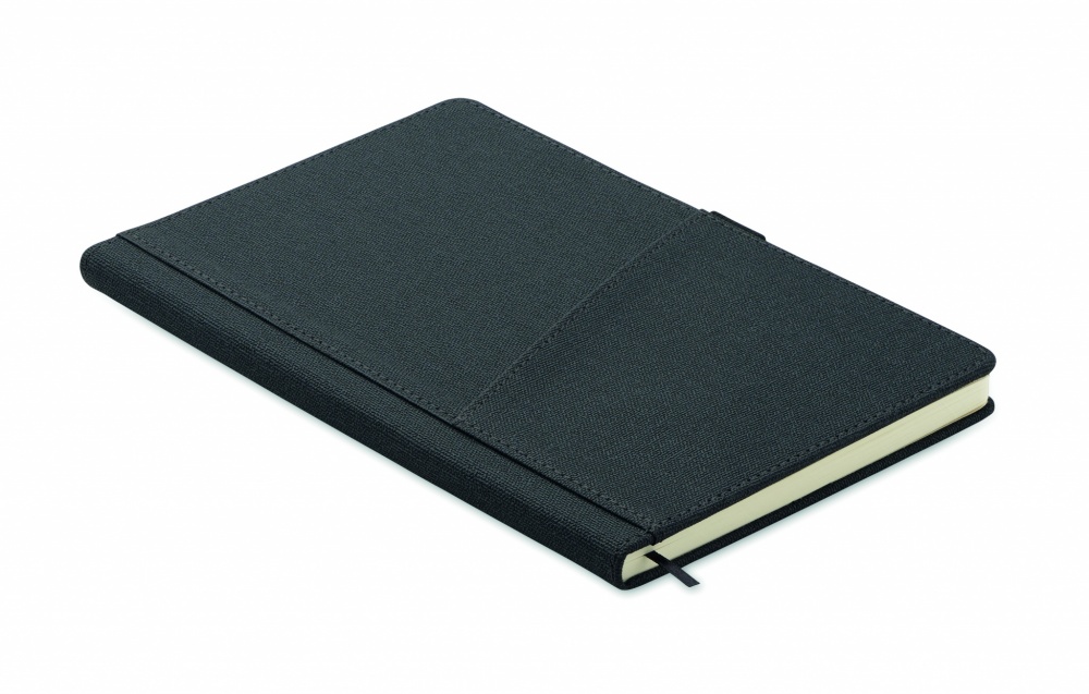 Logotrade promotional item picture of: A5 notebook PU front pocket