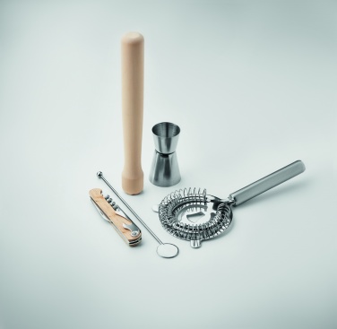 Logo trade advertising products image of: 5 piece cocktail kit in pouch.