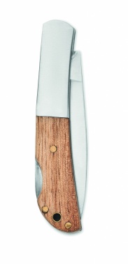 Logotrade promotional merchandise photo of: Foldable knife in acacia wood