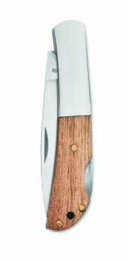 Logotrade advertising products photo of: Foldable knife in acacia wood
