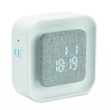 Logotrade promotional items photo of: Recycled ABS/RPET alarm clock Stuttgart