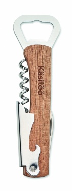 Logotrade advertising products photo of: 3 in 1 bamboo bottle opener WOOL