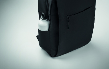 Logo trade promotional gifts picture of: Slim 15 inch laptop backpack made of 600D RPET polyester with a 210D lining and customizable printing