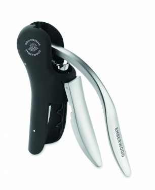 Logo trade promotional giveaways picture of: Automatic lever corkscrew