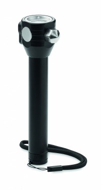 Logotrade promotional item picture of: 3-in-1 aluminum flashlight with an emergency hammer and seatbelt cutter, customizable with printing