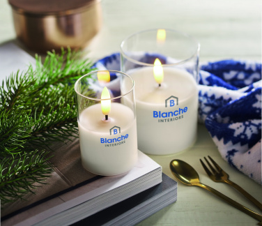 Logotrade promotional merchandise image of: LED wax candle in glass holder
