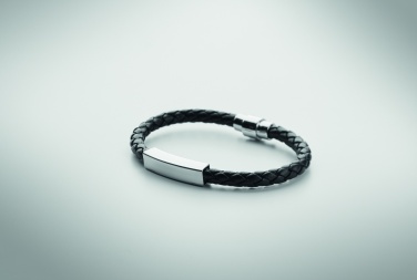 Logotrade corporate gifts photo of: Braided faux leather bracelet