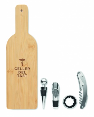 Logotrade promotional product picture of: Bottle shaped wine set