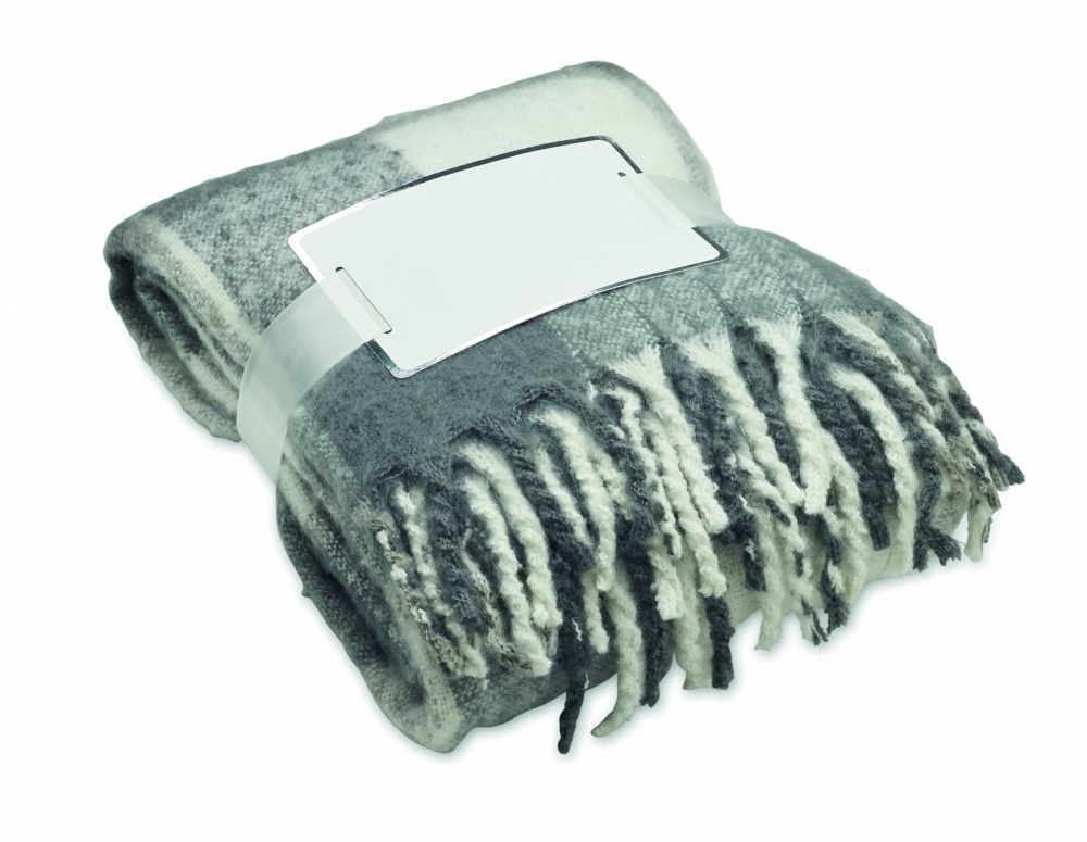 Logotrade promotional giveaway image of: Chequered mohair blanket