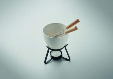 Logo trade promotional gift photo of: Ceramic fondue set 240 ml