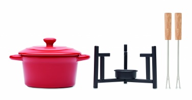 Logo trade promotional item photo of: Ceramic fondue set 300 ml