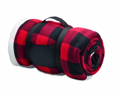 Logo trade promotional items image of: RPET sherpa fleece blanket