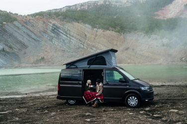 Logotrade promotional giveaway image of: RPET sherpa fleece blanket