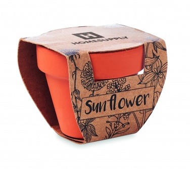 Logotrade promotional merchandise picture of: Terracotta pot 'sunflower'