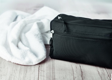 Logo trade business gifts image of: 600D RPET toilet bag