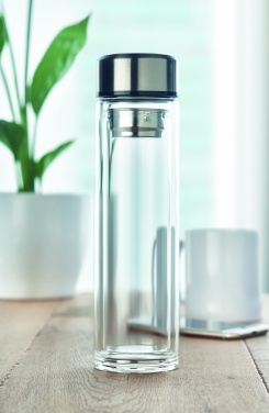 Logotrade advertising products photo of: Bottle with touch thermometer