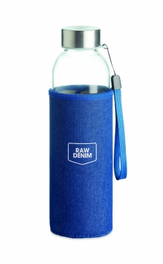 Logotrade promotional products photo of: Glass bottle in pouch 500 ml