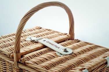 Logotrade promotional merchandise picture of: Wicker picnic basket 4 people