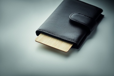 Logo trade corporate gifts picture of: RFID card in bamboo material