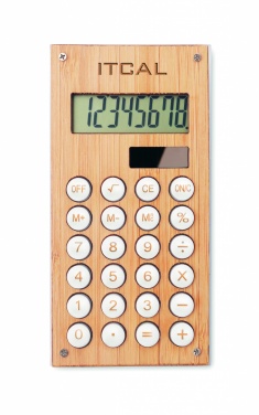 Logo trade corporate gifts picture of: 8 digit bamboo calculator