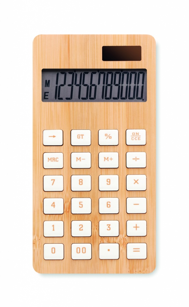 Logotrade promotional item image of: 12 digit bamboo calculator