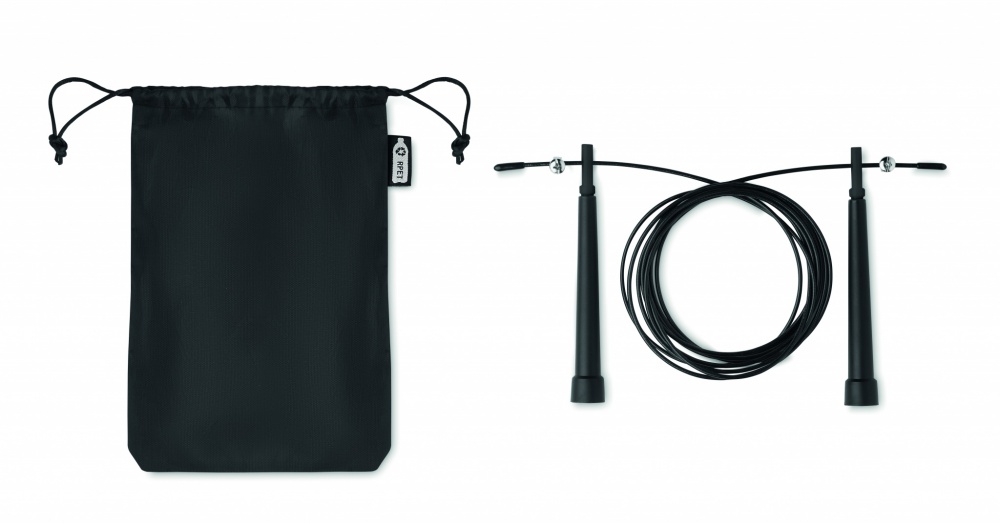 Logo trade promotional merchandise image of: Speed jumping rope RPET pouch
