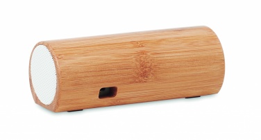 Logo trade promotional items image of: Wireless bamboo speaker 2x5W