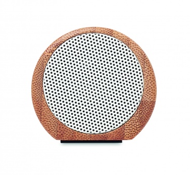 Logo trade promotional merchandise photo of: Wireless bamboo speaker 2x5W