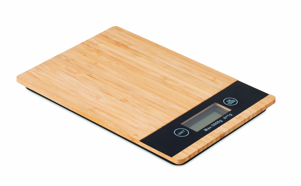 Logotrade promotional item picture of: Bamboo digital kitchen scales