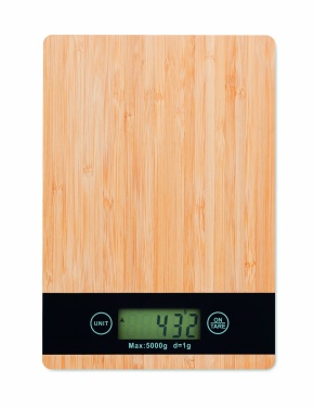 Logotrade promotional giveaways photo of: Bamboo digital kitchen scales