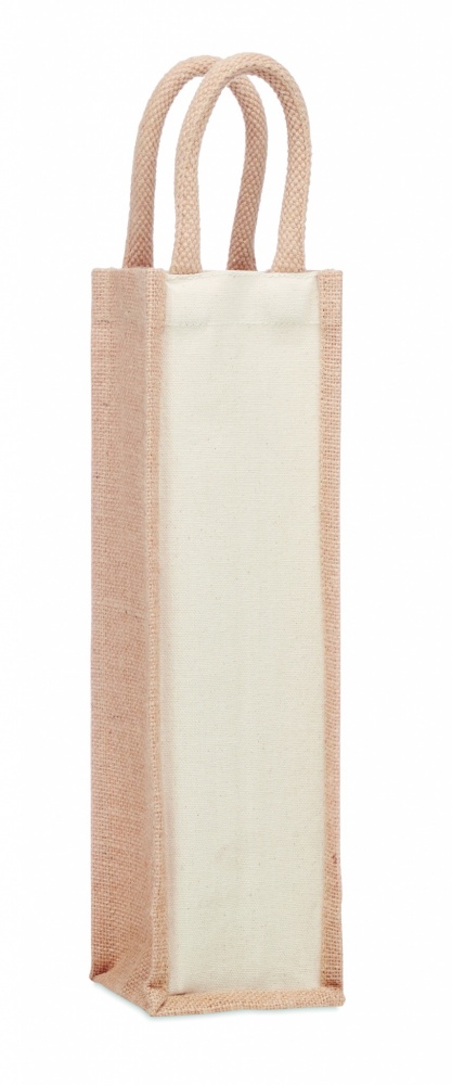 Logotrade promotional gifts photo of: Jute wine bag for one bottle