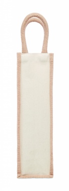 Logo trade corporate gifts picture of: Jute wine bag for one bottle