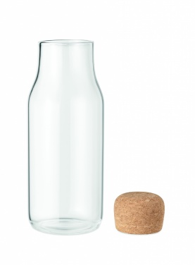 Logotrade promotional giveaways photo of: Glass bottle cork lid 600 ml