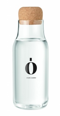 Logo trade promotional merchandise picture of: Glass bottle cork lid 600 ml