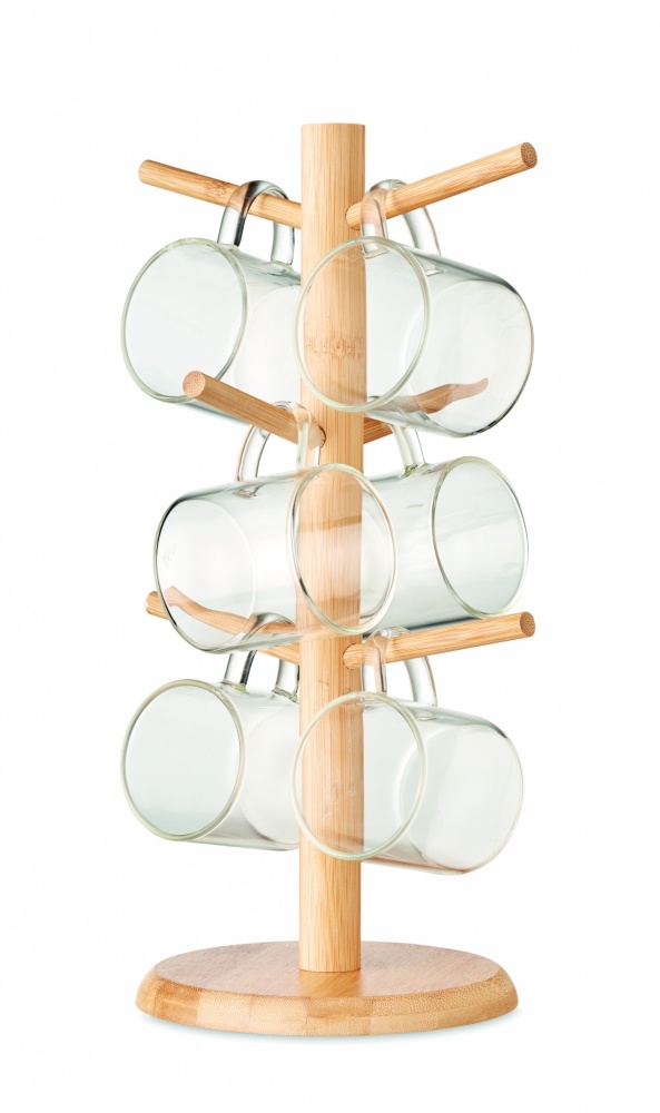 Logotrade advertising product image of: Bamboo cup set holder