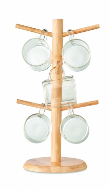 Logo trade promotional merchandise picture of: Bamboo cup set holder