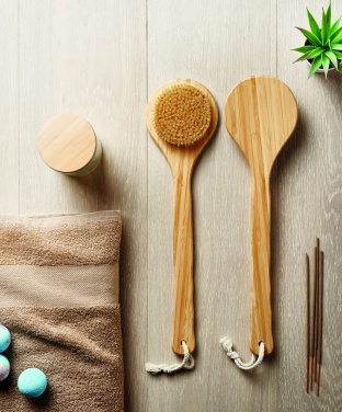 Logo trade advertising products picture of: Bamboo bath brush