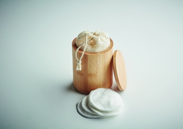 Logotrade promotional gifts photo of: Bamboo fibre cleansing pad set