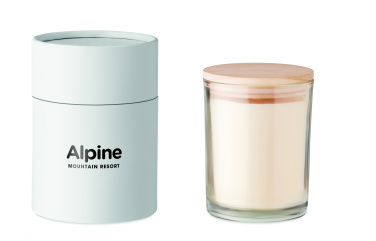 Logo trade promotional giveaways image of: Vanilla fragranced candle