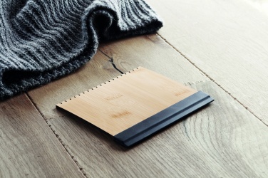 Logo trade promotional merchandise photo of: Bamboo ice scraper