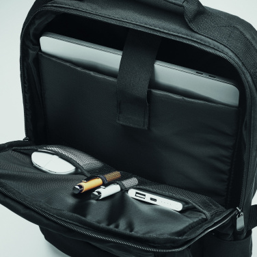 Logotrade promotional giveaway image of: Laptop backpack in 300D RPET