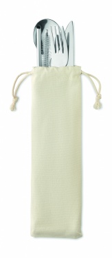 Logo trade promotional giveaways picture of: Cutlery set stainless steel